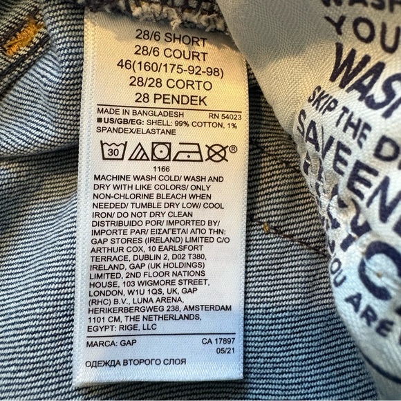 Gap Loose High Rise Jeans, Sz 6 Short - Picture 14 of 14